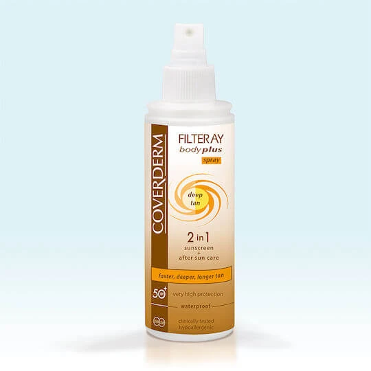 Coverderm Ulei cu Protecție Solară Waterproof pentru Corp SPF50 în Spray 100ml