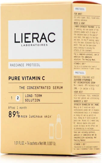 Lierac Radiance Protocol Serum Anti-îmbătrânire pentru Față cu Vitamina C pentru Strălucire 30ml