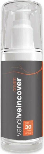 Vencil Veincover Cremă Antisolară Waterproof pentru Corp SPF30 cu Pigment 150ml