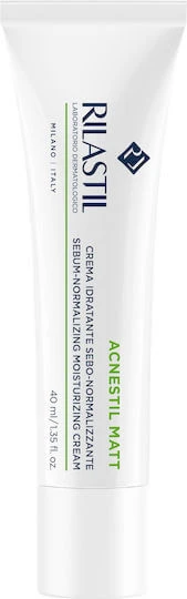Rilastil Acnestil Cremă Hidratantă de Față 24h Împotriva Imperfecțiunilor cu Acid Hialuronic și Peptide 40ml