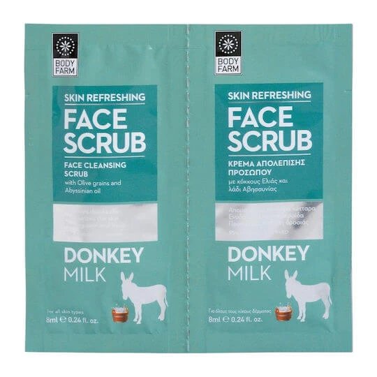 Bodyfarm Donkey Milk Exfoliant de curățare a feței 2x8ml