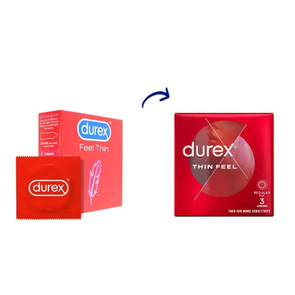 Prezervative Feel Thin, 3 bucati, Durex