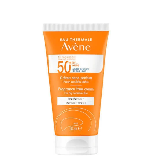 Eau Thermale Avène Cremă de Față cu Protecție Solară Foarte Ridicată Fără Parfum SPF50 50ml