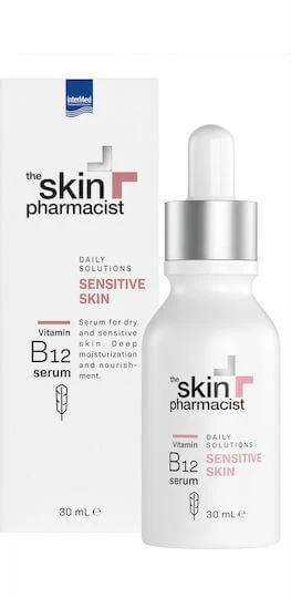 InterMed Skin Pharmacist Skin B12 Serum Anti-îmbătrânire Pentru Față cu Vitamina E & Acid Hialuronic 30ml