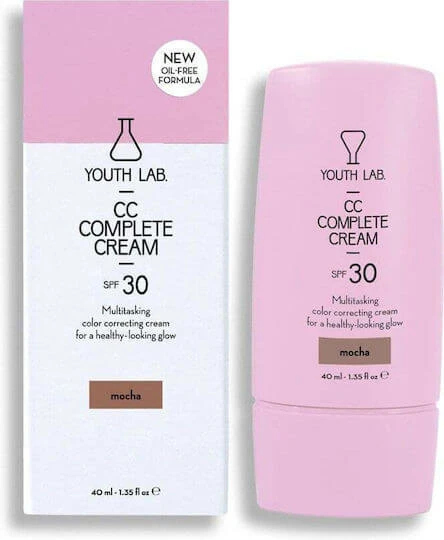 Youth Lab. Complete CC Mocha Cremă De Față De Zi Cu Factor De Protecție Solară (SPF) 30 Pentru Hidratare, Reconstrucție Și Acnee Cu Niacinamidă 40ml