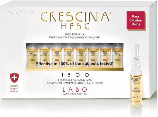Labo Crescina HFSC 1300 Man Ampule pentru păr pentru căderea părului pentru bărbați 20x3.5ml
