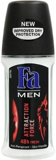 Fa Men Attraction Force Deodorant 48h sub formă de Roll-On 50ml