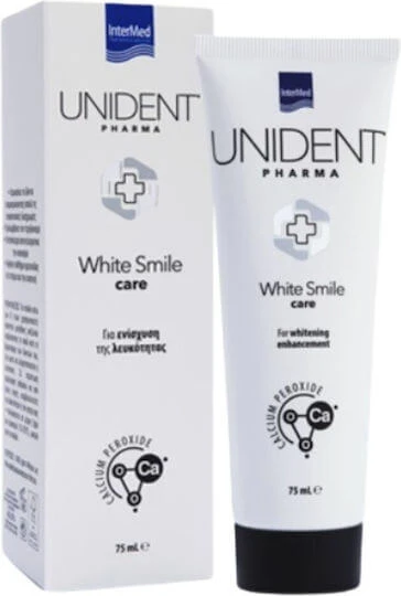 InterMed Unident White Smile Care Pastă de dinți pentru Albire 75ml