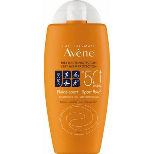 Eau Thermale Avène Fluid Sport Cremă Antisolară Waterproof pentru Față și Corp SPF50 100ml