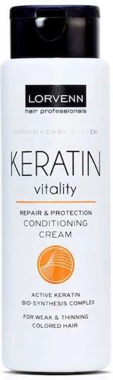 Lorvenn Keratin Vitality Repair & Protection Balsam Reconstrucție/Nutriție pentru Vopsit Păr 300ml