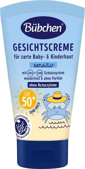 Bubchen Waterproof Bebeluș Crema de Soare Emulsie SPF50 50ml 15000100