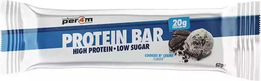 Per4m Protein Bar Baton cu 20gr Proteină & Aromă Cookies 'n' Creme 62gr
