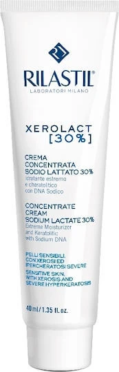 Rilastil Xerolact E Cream Concentrate Cream Sodium Lactate Crema hidratant pentru regenerare pentru piele atopică 40ml