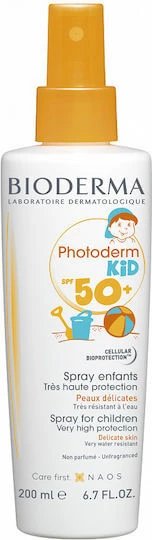 Bioderma Photoderm Kid Waterproof Copii Crema de Soare Spray SPF50 200ml