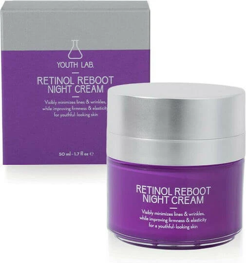 Youth Lab. Reboot Cremă de Față de Noapte pentru Anti-îmbătrânire, Reconstrucție și Controlul Sebumului cu Retinol 50ml