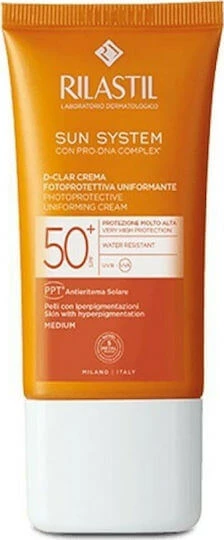 Rilastil Sun System D-Clar Cremă Antisolara Față Protectie Solara (SPF) 50 cu Pigment Mediu 40ml