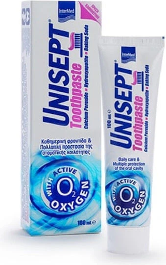 InterMed Unisept Pastă de dinți pentru Gingivită , Placă bacteriană și Carii dentare 100ml