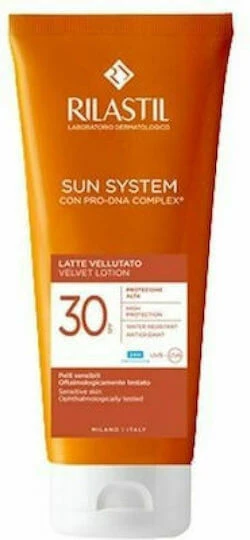 Rilastil Sun System Loțiune Velvet Produse Cu Protecție Solară pentru Corp SPF30 200ml
