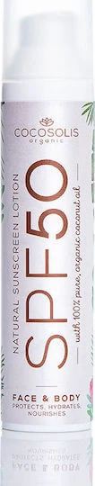 Cocosolis Loțiune Naturală de Protecție Solară Minerală pentru Față și Corp SPF50 sub Formă de Spray 100ml