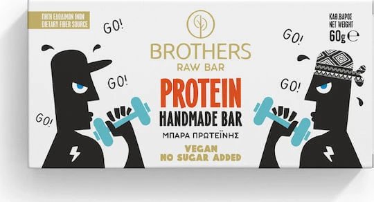 Brothers Healthy Food Raw Baton cu 19% Proteină & Aromă Cocoa Hazelnut 60gr