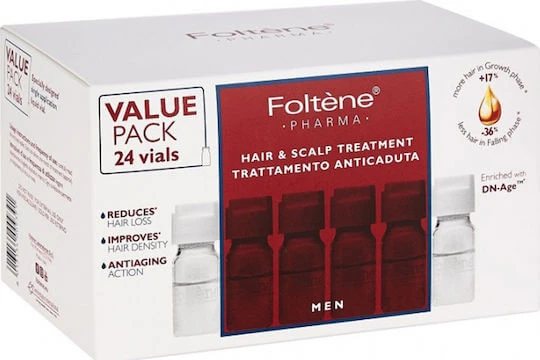 Foltene Hair & Scalp Treatment Ampule pentru păr pentru căderea părului pentru bărbați 24x6ml