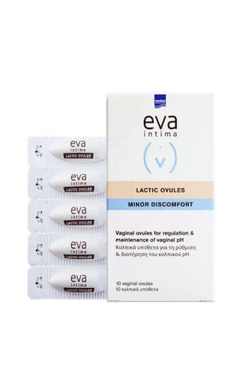 Eva Intima Minor Discomfort Lactic Ovules Produse pentru Igiena Intima 10buc InterMed