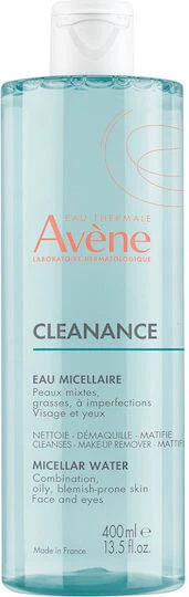 Eau Thermale Avène Apă micelară Îndepărtare Machiaj Față pentru Ten Acneic 400ml