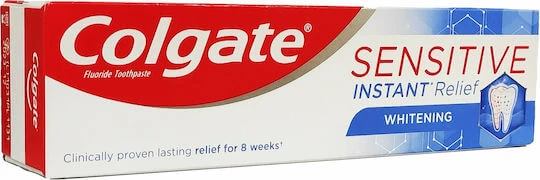 Colgate Sensitive Instant Relief Whitening Pastă de dinți pentru Dinți sensibili și Albire 75ml