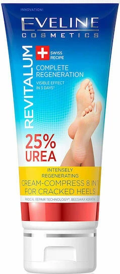 Eveline Revitalum Crema Regenerantă 8 În 1 cu Uree 25% pentru Călcâie Crăpate 100ml