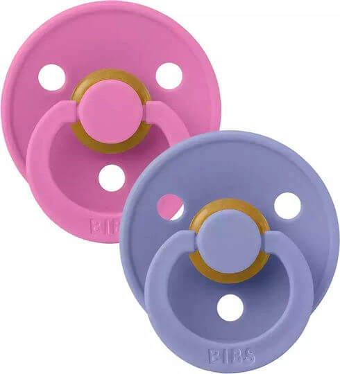 Bibs Colour Suzete Cauciuc Bubblegum - Peri pentru 0-6 luni 2buc