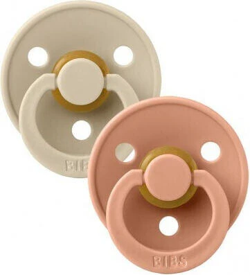 Bibs Colour No2 Suzete Silicon Vanilie/Piersică pentru 6+ luni 2buc