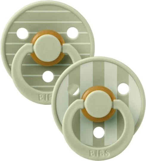 Bibs Studio Colour Suzete Cauciuc Sage pentru 6-18 luni 2buc