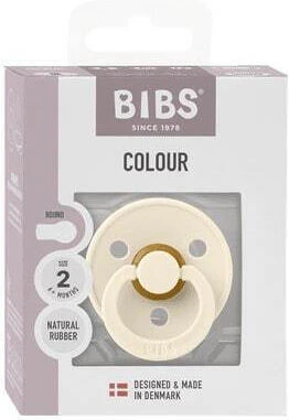 Bibs Colour Suzeta Cauciuc Negru Lucios pentru 6+ luni