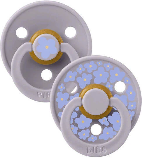 Bibs Studio Colour Suzete Cauciuc Nr. 2 - Jasmine - Amestec Gri Fosil pentru 6+ luni 2buc
