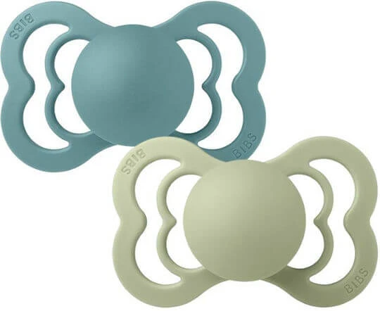 Bibs Suzete Silicon Marea Insulei/Sage Supreme pentru 0-6 luni 2buc