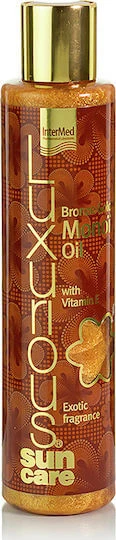 InterMed Luxurious Monoi Oil Bronz Auriu Ulei de Bronzare pentru Corp 200ml
