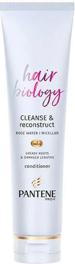 Pantene Pro V Hair Biology Cleanse & Reconstruct Balsam Reconstrucție/Nutriție pentru Toate Tipurile de Păr 160ml