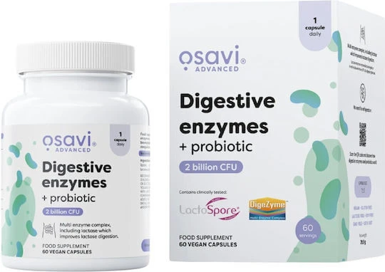 Osavi Digestive Enzymes + Probiotic 60 capsule veget