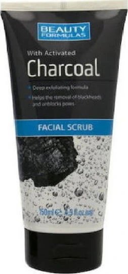 Beauty Formulas Charcoal Facial Scrub pentru Față 150ml