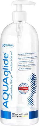 JoyDivision AquaGlide Anal Gel lubrifiant Pe bază de apă cu pompă Natural 1000ml
