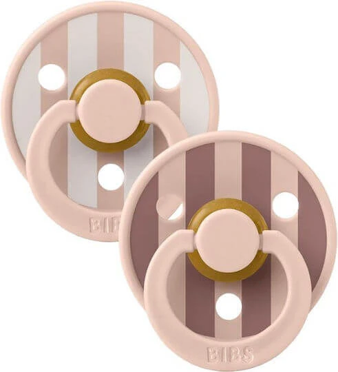 Bibs Studio Suzete Cauciuc Amestec Blush pentru 6+ luni 2buc