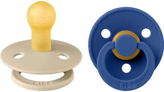 Bibs Colour Suzete Cauciuc Vanilie - Albăstrea pentru 0+ luni 2buc