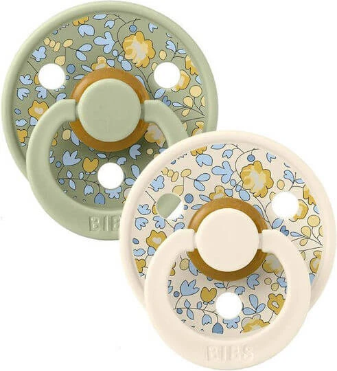 Bibs X Liberty Suzete Cauciuc Amestec Eloise/Sage pentru 0-6 luni 2buc