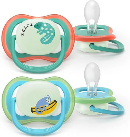 Philips Ultra Air Nighttime Suzete Silicon pentru 6-18 luni 2buc
