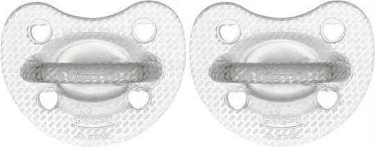 Chicco Suzete ortodontice Silicon Cristal Moale pentru 16-36 luni 2buc