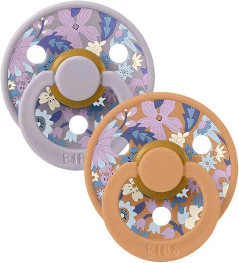 Bibs X Liberty Suzete Silicon Iunie Blossom / Amestec de Dovleac pentru 6+ luni 2buc