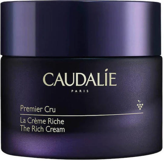 Caudalie Premier Cru Rich Cremă de Față pentru Hidratare, Anti-îmbătrânire și Tonifiere cu Acid Hialuronic și Ceramide 50ml