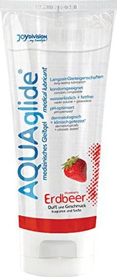 JoyDivision AquaGlide Gel lubrifiant Căpșună 100ml