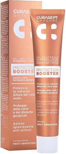 Curasept Daycare Protection Booster Pastă de dinți pentru Gingivită și Placă bacteriană senzație de fructe 75ml