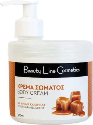 Beauty Line Crema hidratant pentru corp cu Aromă Caramelă 500ml